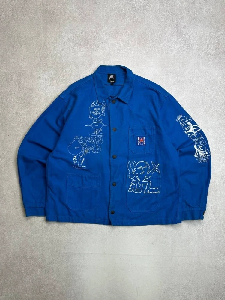BRAIN DEAD CHORE BLUE HEAVY JACKET L  image 1