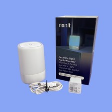 Nanit 3-in-1 Sound & Light Machine Audio Monitor Night Light White L101NW #U1076
