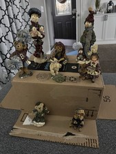 Lot of 8 Boyd  s Bear Figurines. Folkstone, Bearstone, Lil Wings Collections