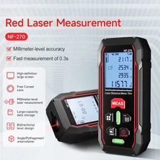 70M Laser Measure Digital Distance Meter High Precision Rangefinder Unit Switch