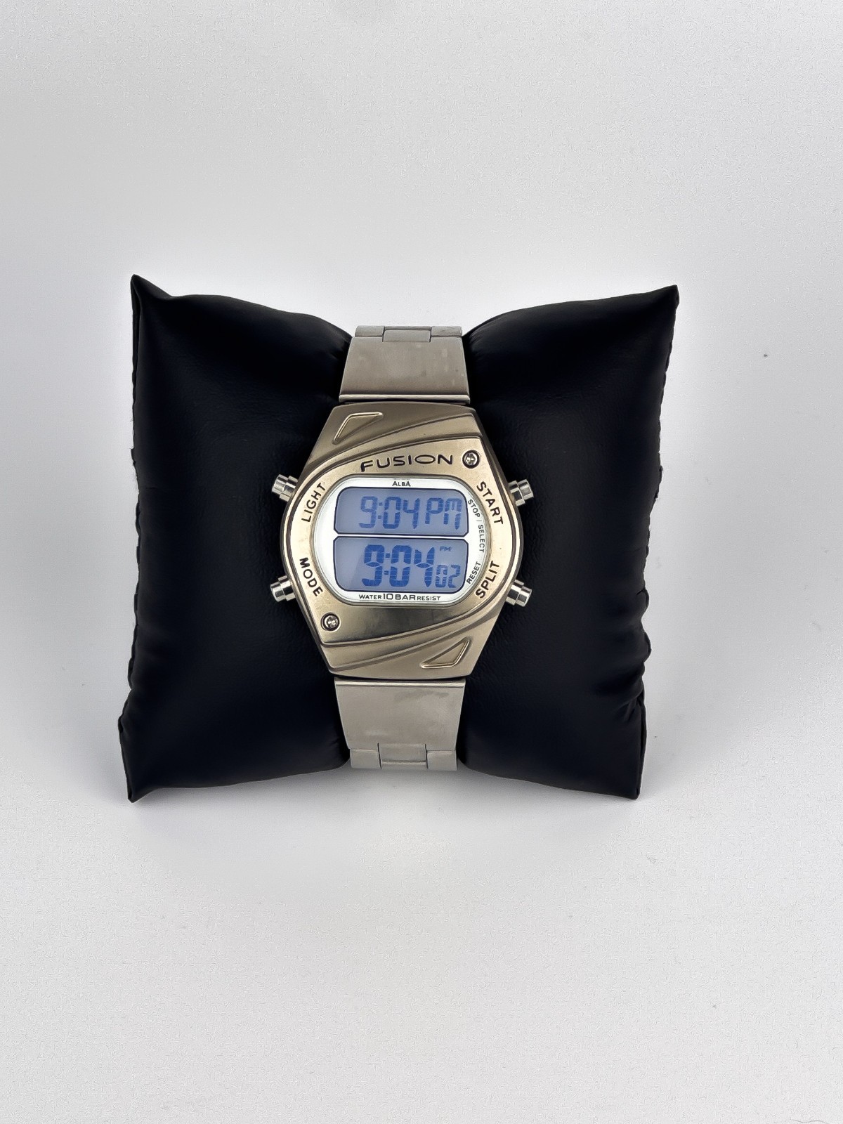 With ATBD001 JDM Tag NOS Seiko ALBA Watch Age Bar Fusion Space 10 Digital 39mm - vintagewatches.pk