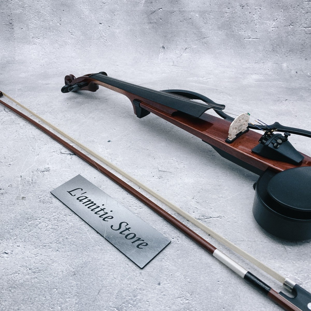 YAMAHA SV-110 Electric Silent Violin Brown SV110 for Training Live