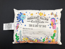 The Precious Pillow Certificate Of Birth Keepsake Baby Pillow 9x12