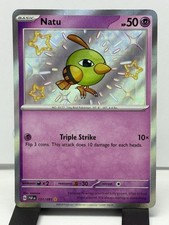 Pokemon TCG Natu 151/091 SV Paldean Fates Shiny Rare Holo EN HP50 2024