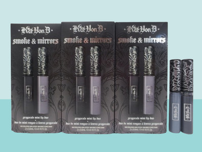 KAT VON D SMOKE & MIRRORS GRAYSCALE MINI LIP DUO MINI LIPSTICK LOT OF 3