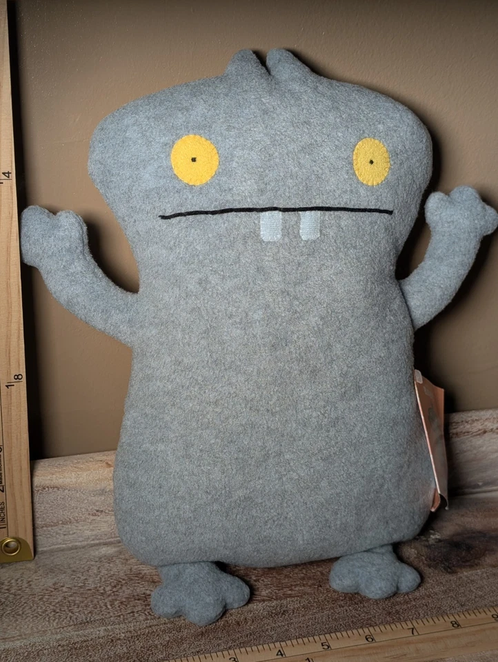 Muñeca Fea 12 pulgadas Peluche Babo Pretty Ugly LLC 2000 Raro Gris Babo Foto 2 de 4