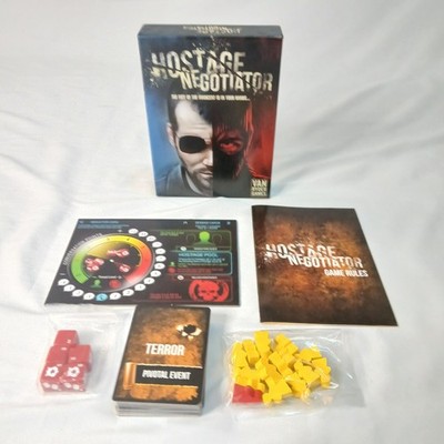 Hostage Negotiator Karten-/Brettspiel sehr guter Zustand 100% komplett Van Ryder Games