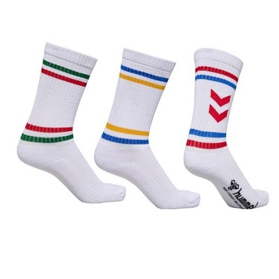 HUMMEL 3er SPORTSOCKEN CHEVRON HIGH RETRO 39-48 NEU 25  socken handballsocken
