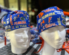 FLORIDA GATORS FLORIDA SELLER  SCRUB CAP HAT NURSE DOCTOR CHEMO CHEF ANESTHESI