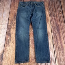 Levis 502 Denim Jeans - Tapered Leg Levi's Medium Blue Wash 34x32