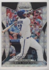 2019 Panini Prizm Tier II Blue Wave Prizm 4/60 Rhys Hoskins #150 3l1