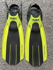 TUSA Imprex Scuba Fins Adjustable Heel Large Yellow Black Size Small