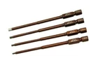 Arrowmax Power Tool Tip Set 4 Pieces - Hex Driver 1.5, 2.0, 2.5, 3.0mm