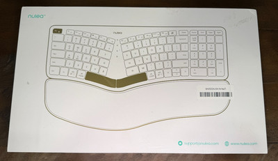 Nulea RT05B Wireless Ergonomic Keyboard Split Keyboard with Cushioned Wrist Rest