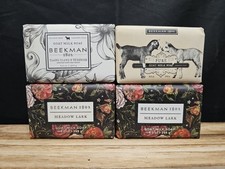 4 PC BEEKMAN 1802 Goat Milk Bar Hand Soap 3.5 oz Bars MIXED LOT Made in USA