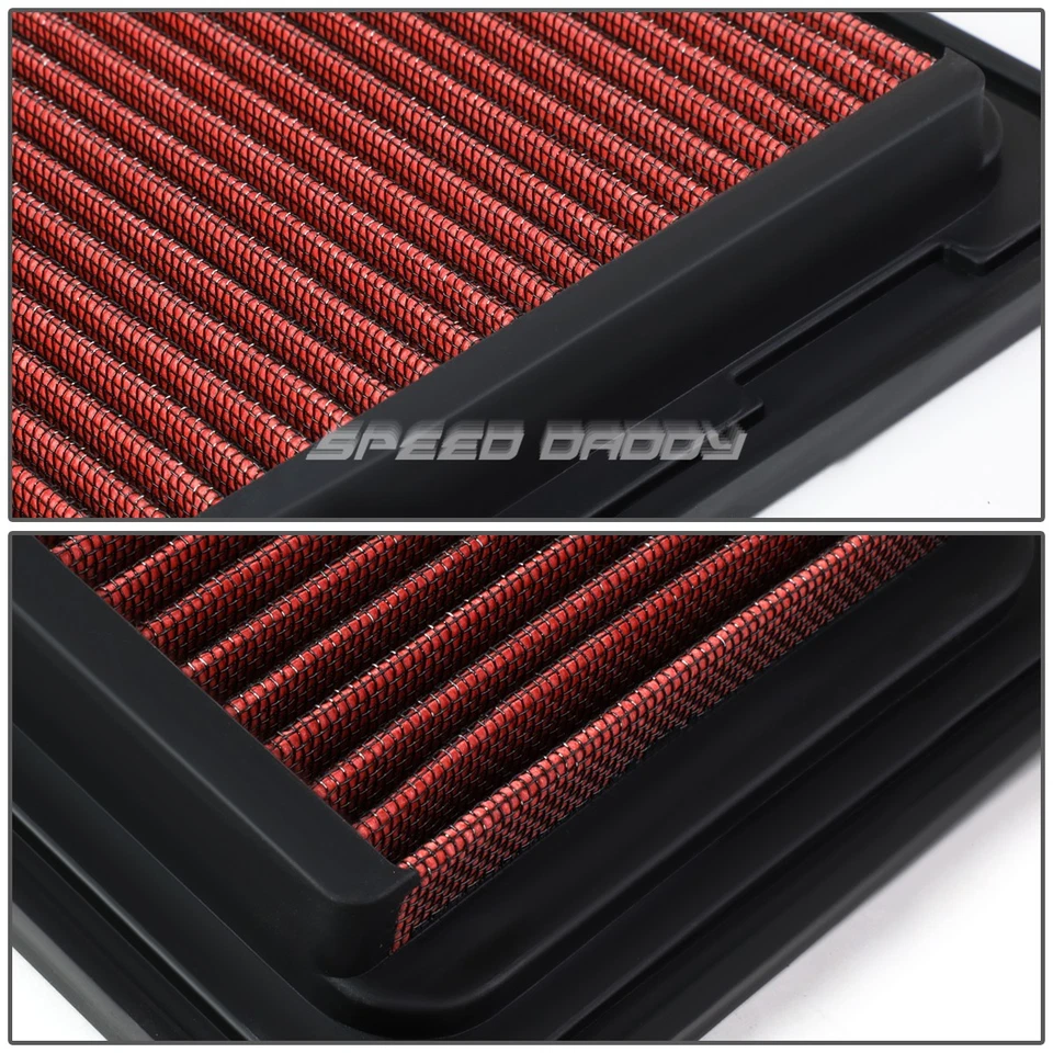PARA 13-17 FRS/BRZ/GT86/86 ROJO REUTILIZABLE Y LAVABLE ALTO FLUJO CAÍDA FILTRO DE AIRE Foto 3 de 4