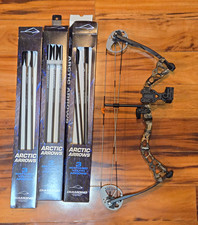 Diamond Archery Atomic Youth RH Compound Bow Camo/Black w/ Arctic Arrows