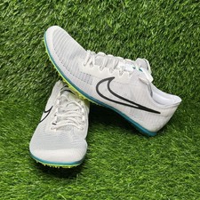 Size 10 - Mens Nike Zoom Mamba 6 White Bright Spruce Track Spikes - DR2733 102