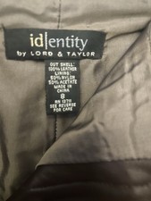 Women Brown Leather Pants Lined Lord and Taylor  s Y2K Vintage