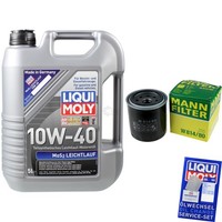 Mann Inspektionspaket 5L Liqui Moly 10W-40 FüR Rover 200 Cabriolet 216