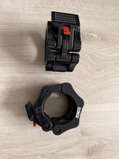 2x Black Evinco Quick Release 2” Olympic Barbell/Bar Clamps / Clips / Collars
