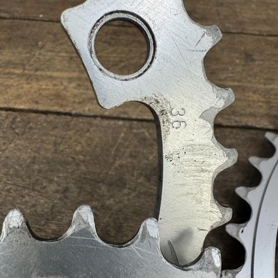 Vintage Specialized 46/36/26T Chainring Set 110/74 BCD 5-Arm 1980s