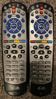 2 Pack Dish Network Orig 20.0 | 21.1 IR/UHF PRO TV 1 & TV 2 DVR Remote Controls 