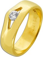 SolitäRring Gold 750 18 Karat SolitäR Brillant 0.15Ct