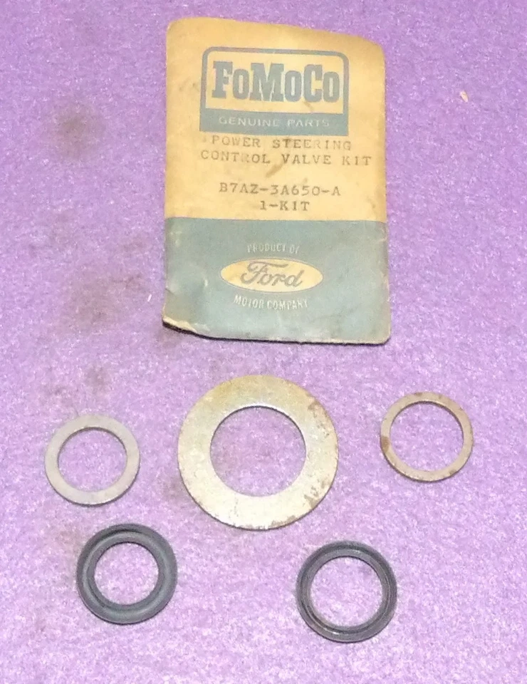 1959 1960 Ford Fairlane 500 Galaxie Car Thunderbird NOS POWER STEERING VALVE KIT - Image 2 of 2