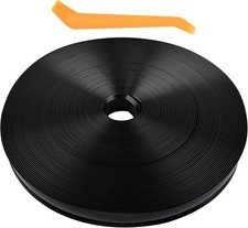 1" RV Vinyl Trim Insert 100FT Black Molding Camper Trailer Screw Cover Strip