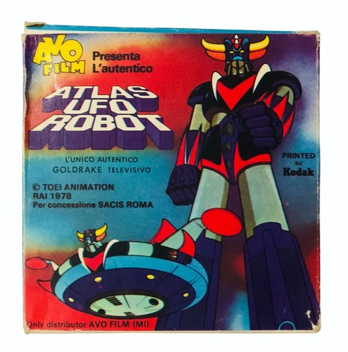 VINTAGE AVO FILM ATLAS UFO ROBOT SOS FROM THE SPACE MOVIE FILM USED IN BOX - Picture 2 of 5