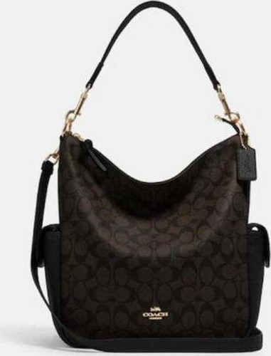 COACH Pennie Shoulder Bag - Gold/Brown Black - Bild 1 von 4