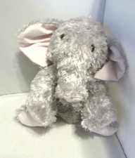 Plush 12" Elephant Sterling Melissa  Doug Gray  Pink Fluffy Never Played With