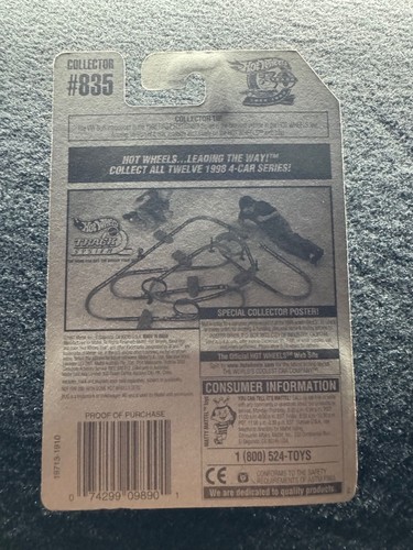 1997 Hot Wheels Die Cast Car Blue Baja Bug #835 - #19713 - Picture 2 of 2