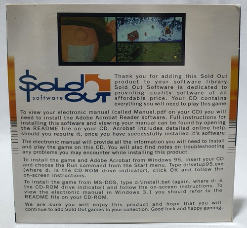 Cannon Fodder PC CD-ROM in paper sleeve New Unused Not Sealed - Bild 3 von 3