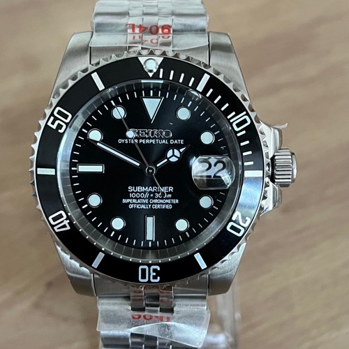 Montre plongée automatique, mouvement Seiko NH35a, neuve