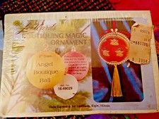 NOS Vintage Lee Wards Angel Boutique Ball CHRISTMAS Bead Sequin Ornament Kit NEW