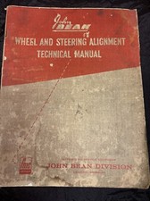 1965 John Bean Wheel Steering Alignment Technical Service Manual Free Shipping