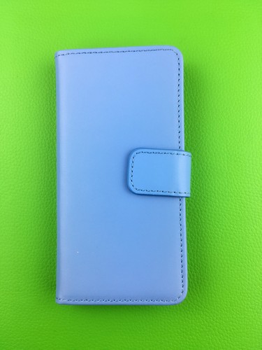 BLUE LUXURY REAL LEATHER WALLET STAND CASE CARD POCKET FOR IPHONE 7/8 UK POST - Picture 7 of 9