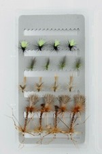 Barbless Universal Dry Flies, & Fly Box Selections, Trout Fly Fishing Flies