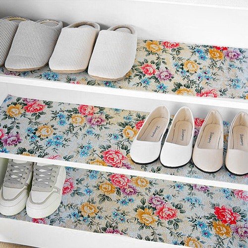 Vintage Peony Floral Shelf Drawer Liner Wallpaper Contact Paper Dresser Sticker - Picture 12 of 12