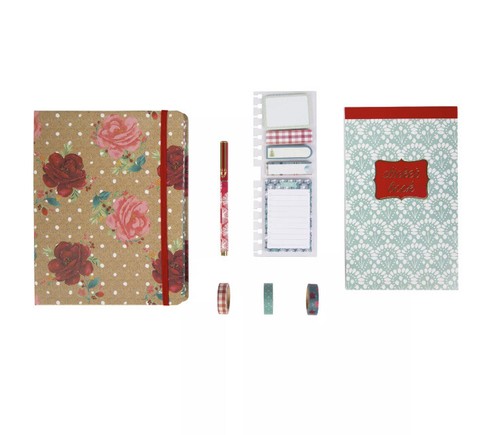 NIB Pioneer Woman Charming Rose Bouquet Journal Gift Set 12 Pc - Picture 4 of 5