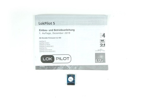 ESU H0 digital Decoder LokPilot 5 DCC MM SX M4 PLUX22 NEM658 59612 neu OVP - Bild 3 von 4
