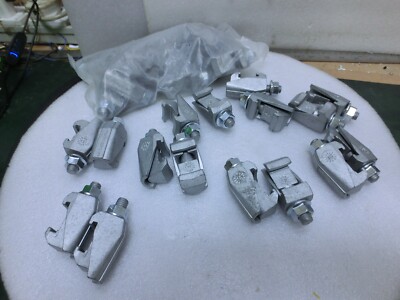 Lot of 32pc Pfeiffer DN 63-250 ISO-K Claw Clamp,Zinc-plated,steel,unused,Sg~8041