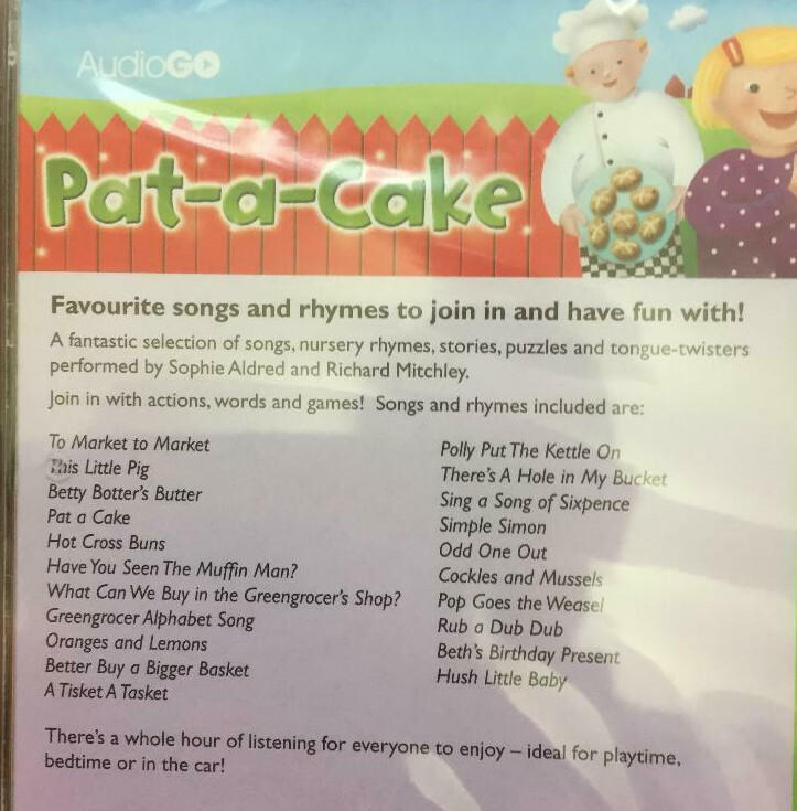 PAT-A-CAKE 20 SONGS & NURSEY RHYMES - NEW/UNSEALED CHILDRENS CD AUDIO BOOK