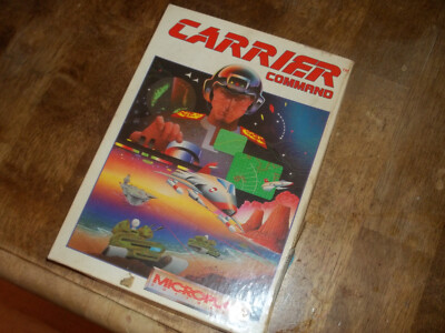Carrier Command Vintage PC Game Big Box IBM MicroPlay 5.25'' No cassette.