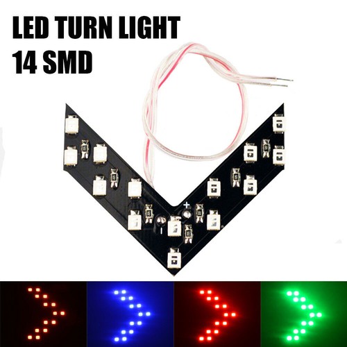 2pcs 14SMD Sequential LED Arrows for Car Side Mirror Turn Signal Panel Light - Picture 10 of 29