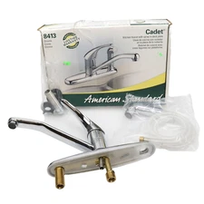 VTG American Standard 8413 Cadet Kitchen Faucet w/ Spray Deck Plate Vintage