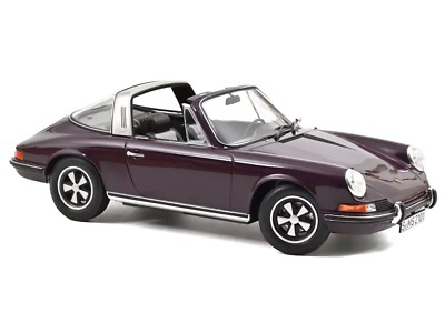 1971 PORSCHE 911 T TARGA VIOLET 1/18 DIECAST MODEL CAR BY NOREV
