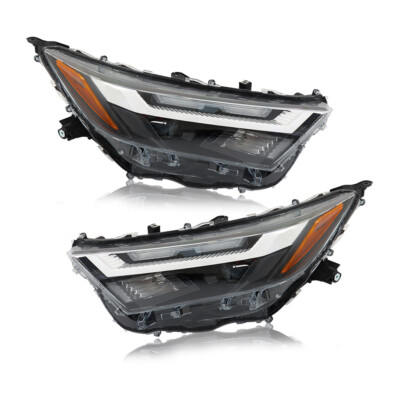 LED Headlight For 2022-2023 Toyota RAV4 Halogen Turn Signal Left+Right Side Lamp